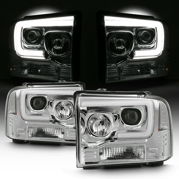 For 2005-2007 Ford F250/350/450/550 2005 Excursion Clear Headlights SMD LED DRL For 2005-2007 Ford F250/350/450/550 2005 Excursion Clear Headlights SMD LED DRL